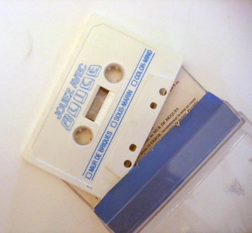 The Matra Hachette Alice accompagning games tape (opened case)